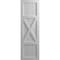 Ekena Millwork True Fit PVC Center X-Board Farmhouse Fixed Mount Shutters, Primed , 15"W x 62"H TFP107FH15X062PR - alternate 11